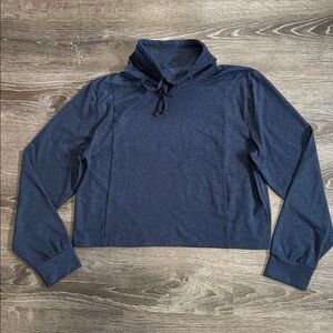 X by Gottex cropped funnel neck pullover top